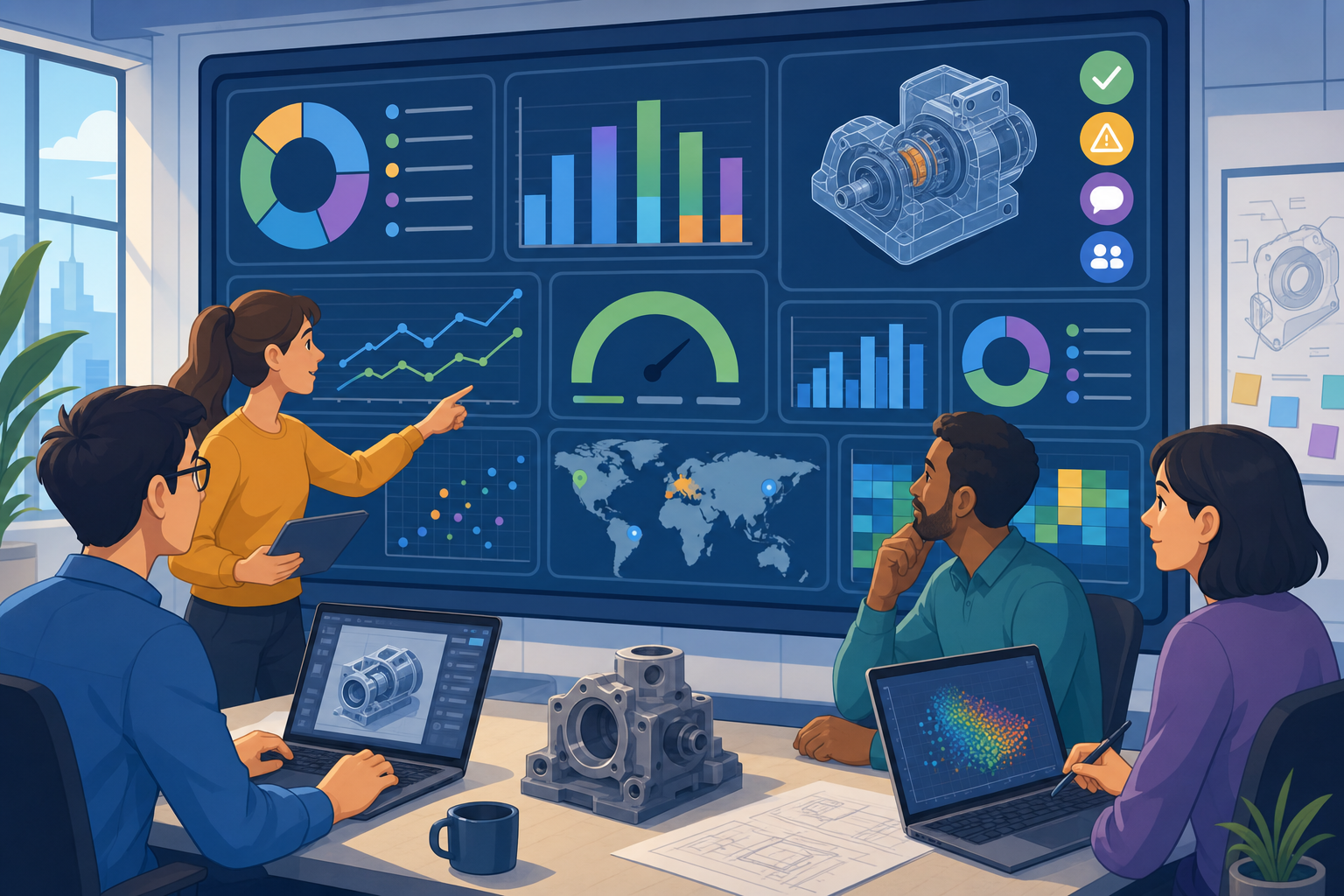Data-Driven Design Review Dashboards for Engineering Intelligence