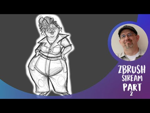 Green Suit Girl - Stylized ZBrush Sculpt Part 2 | Shane Olson