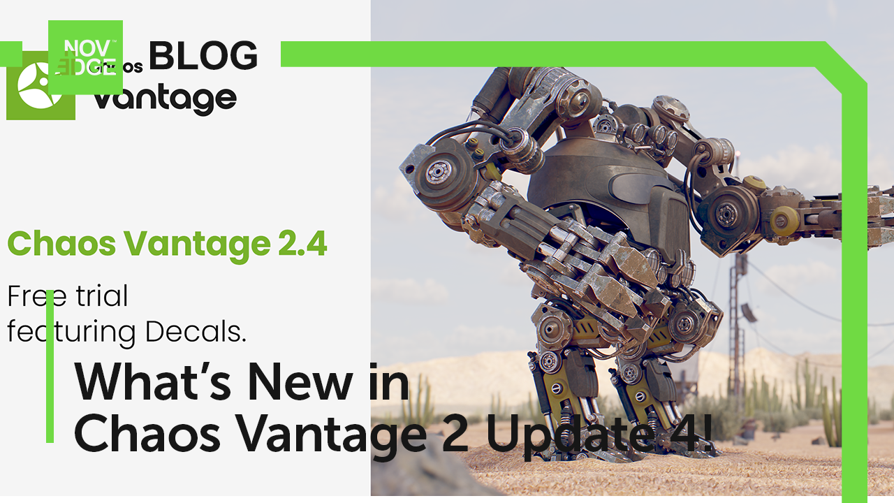 Exploring the Latest Features of Chaos Vantage 2 Update 4: Cylindrical Decals, UDIM Support, and Enhanced Workflow