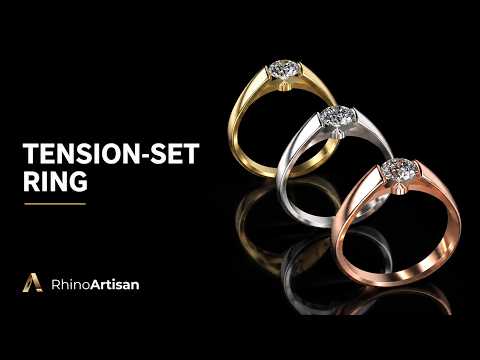 How to Design a Tension-Set Ring in Rhino | RhinoArtisan