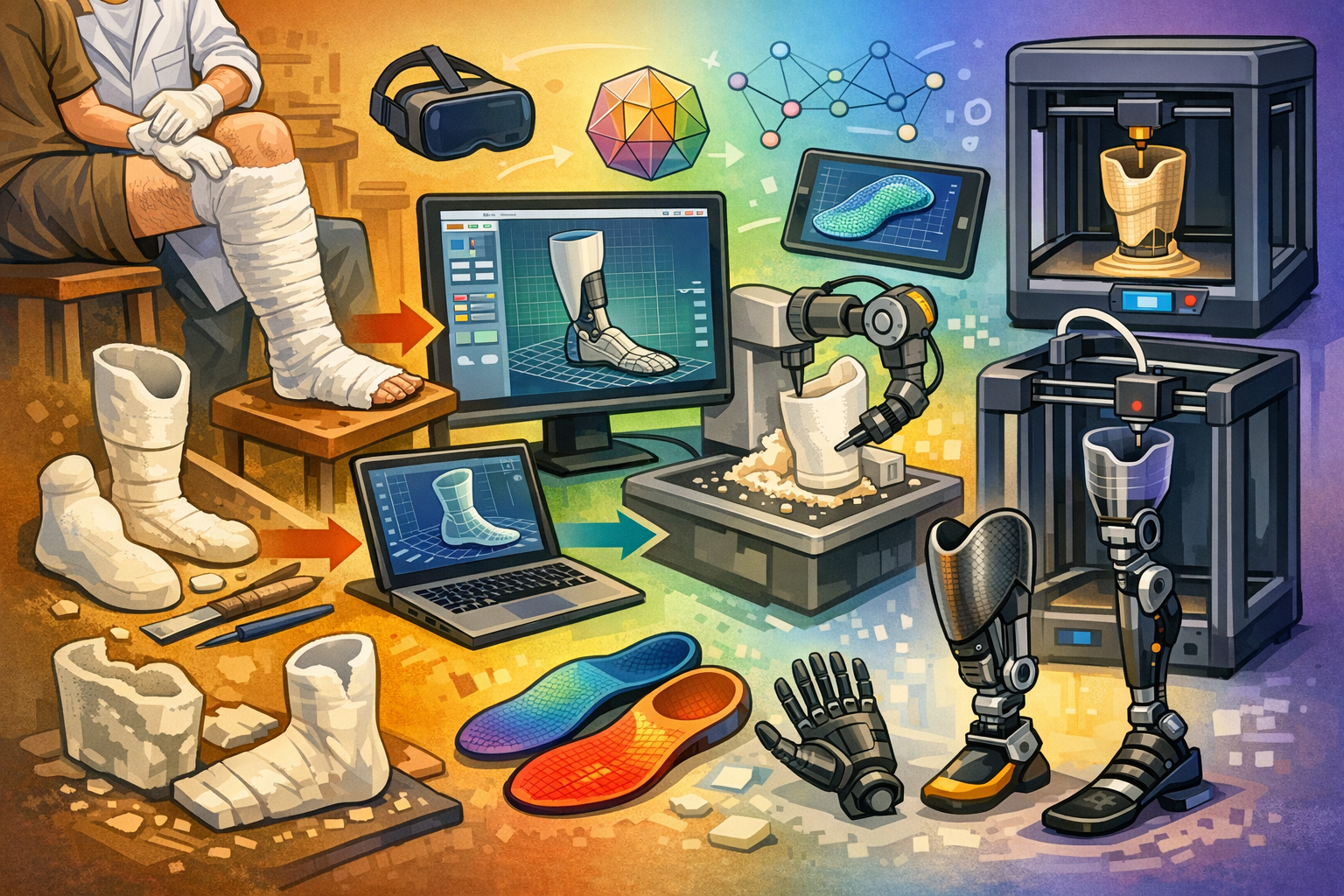 Design Software History: From Plaster to Pixels: CAD/CAM, Computational Geometry, and Additive Manufacturing in Orthotics and Prosthetics