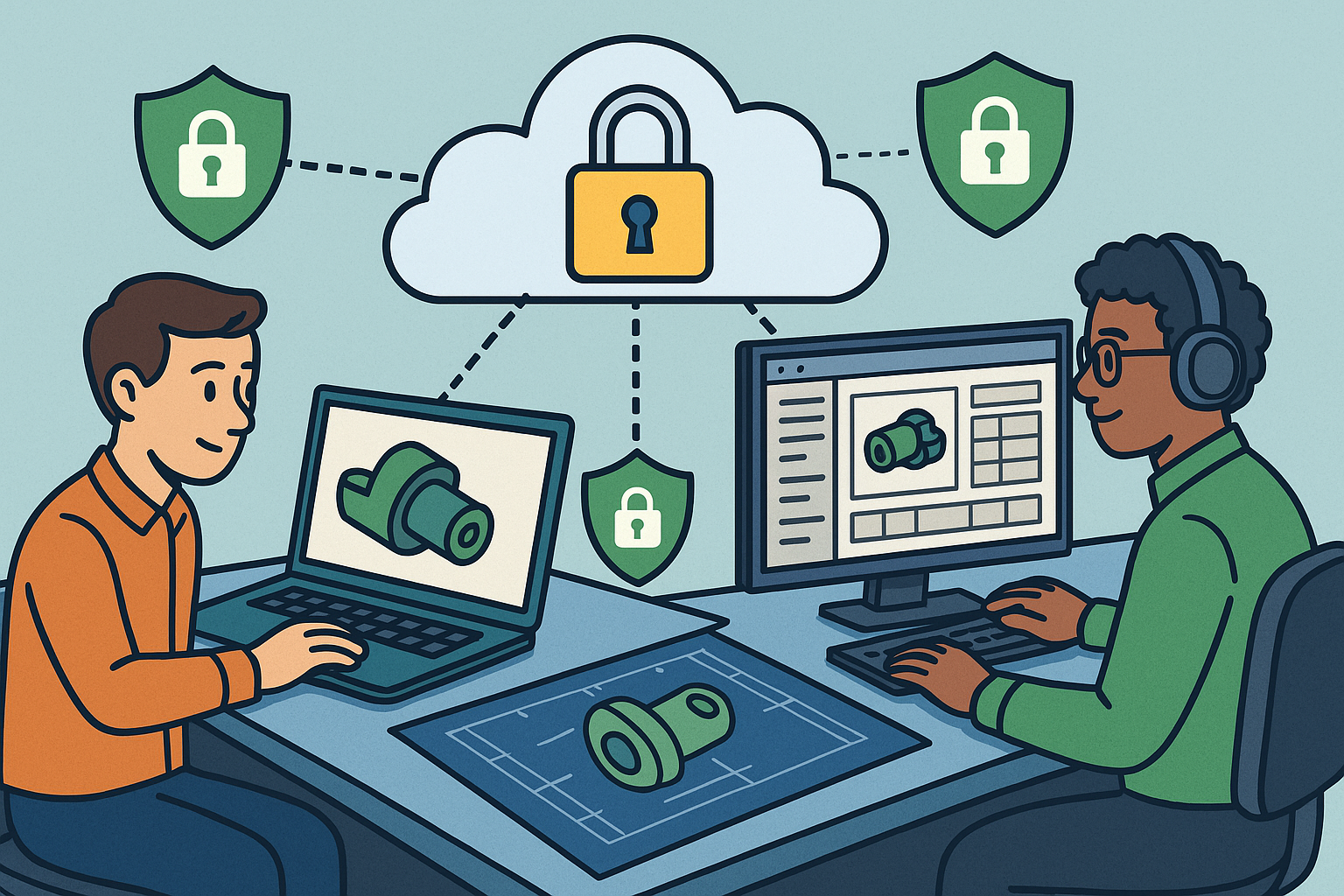 End-to-End Encryption for CAD/PLM: Protecting Design IP in Cloud Workflows