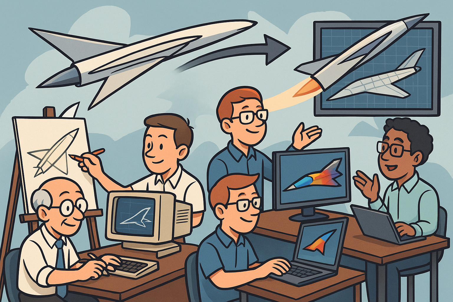 Design Software History: The Evolution of Design Software in Hypersonic Vehicle Development: Transformative Technologies and Collaborative Engineering Advances