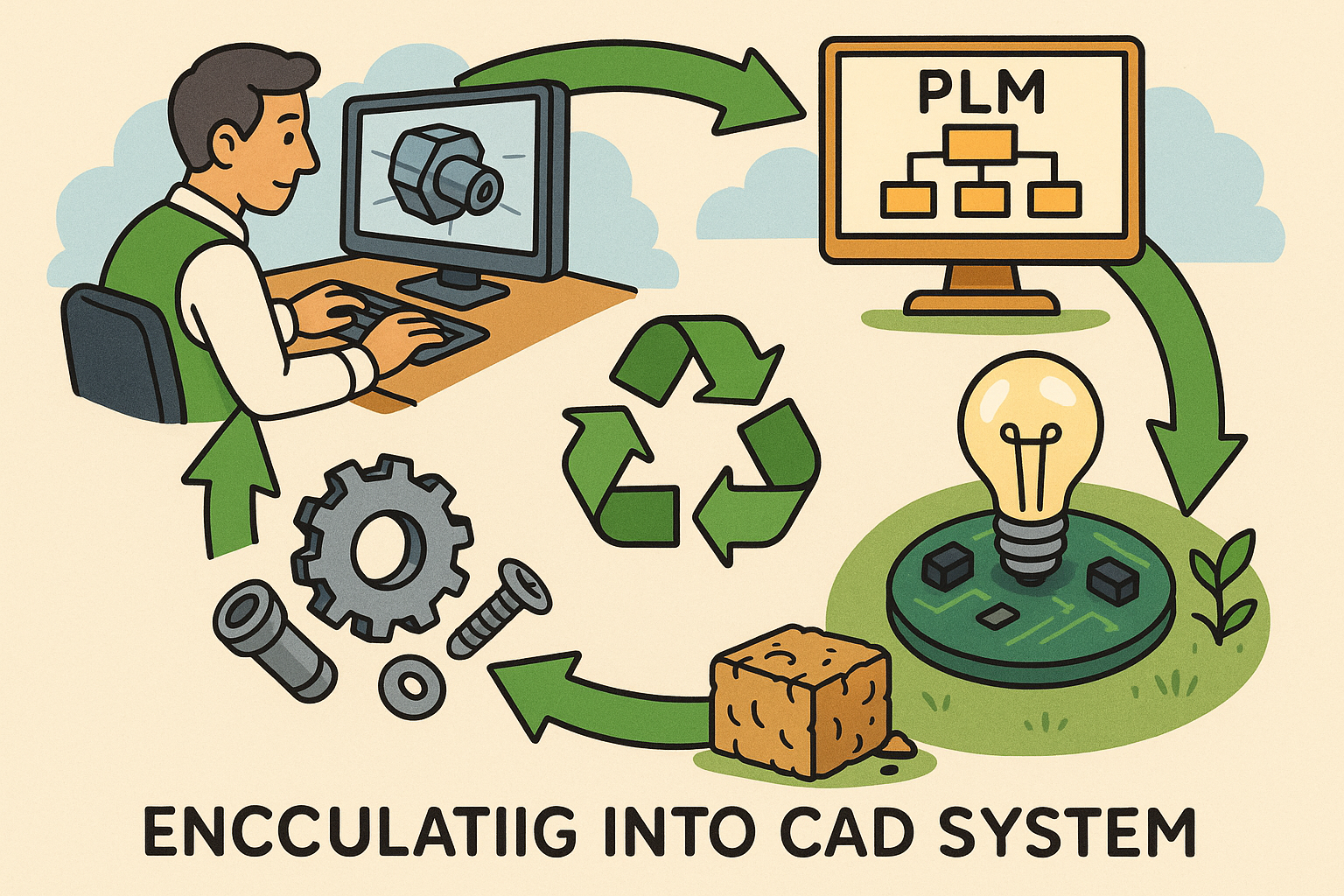 Encoding Circularity into CAD and PLM Systems