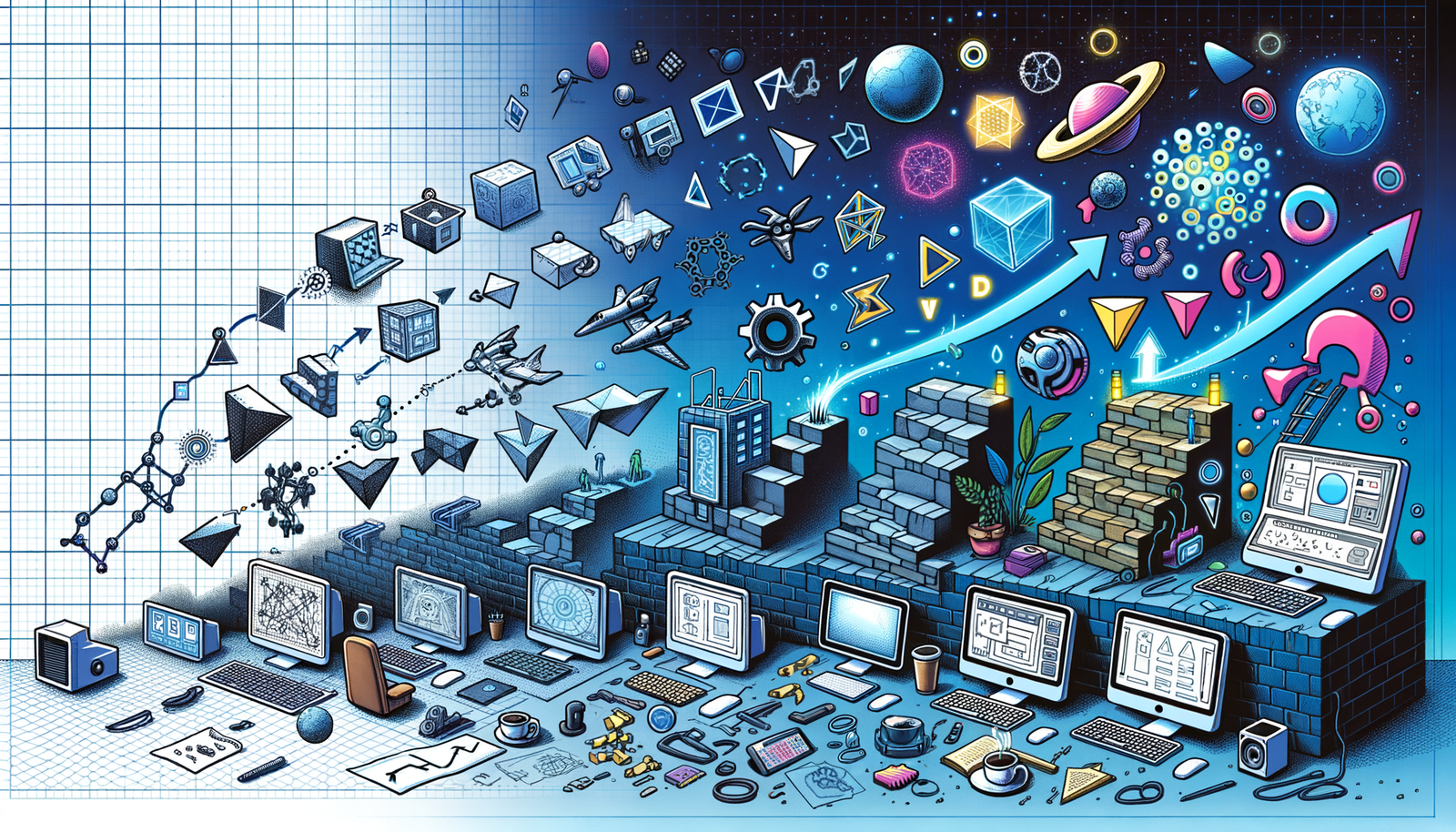 Design Software History: The Evolution of Data Visualization in CAD Software: From 2D Drafting to Advanced 3D Modeling and Emerging Technologies