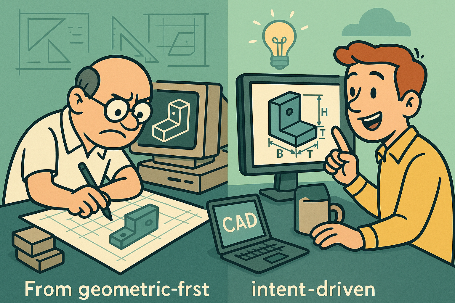 Design Software History: From Geometry-First to Intent-Driven CAD: Pro/ENGINEER and the Rise of Parametrics