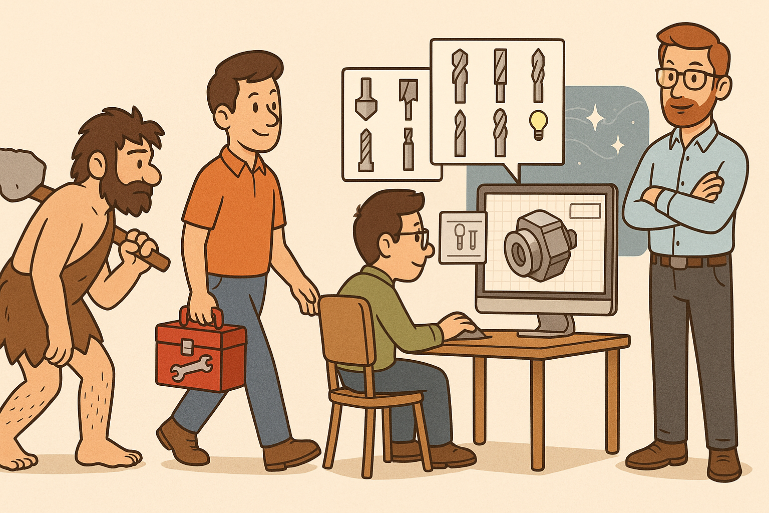 Design Software History: The Evolution of Tool Libraries in CAD: From Basic Repositories to Intelligent Design Solutions