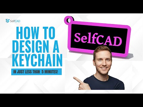 How to 3D Design a Nametag Keychain in SelfCAD