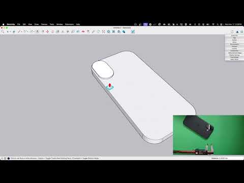 Measuring & 3D Modeling iPhone 17 in SketchUp (with Caliper)