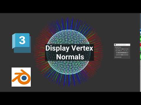 Visualise Surface Normals in 3ds Max and Blender | Display Normals Tool