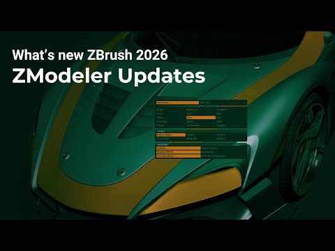 ZBrush 2026 - ZModeler Updates