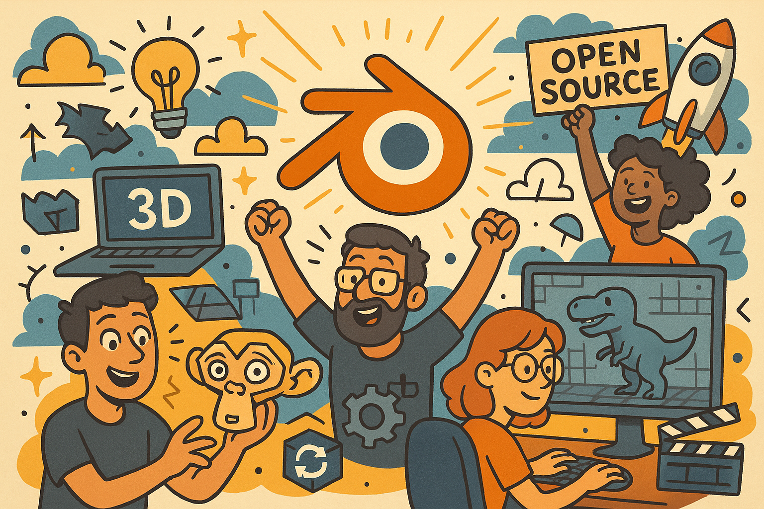 Design Software History: Blender: The Open-Source Revolution in 3D Design and Its Impact on the Creative Industry