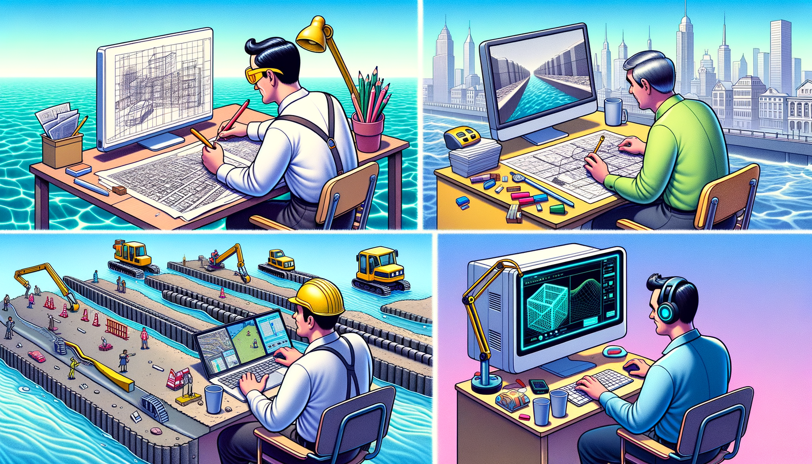 Design Software History: Evolution of Flood Defense System Design Software: From Manual Calculations to AI-Driven Solutions in Urban Planning and Civil Engineering