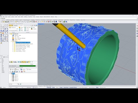 RhinoCAM Continuous 4 Axis R Level Roughing Performance Tips