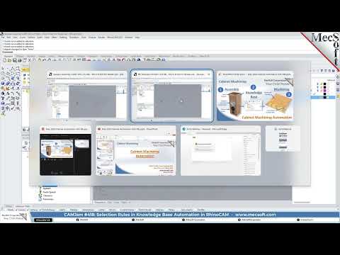 CAMJam #418: Selection Rules in Knowledge Base Automation in RhinoCAM