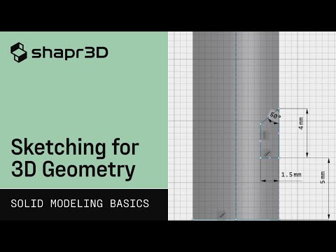 Sketches | Shapr3D Solid Modeling Basics