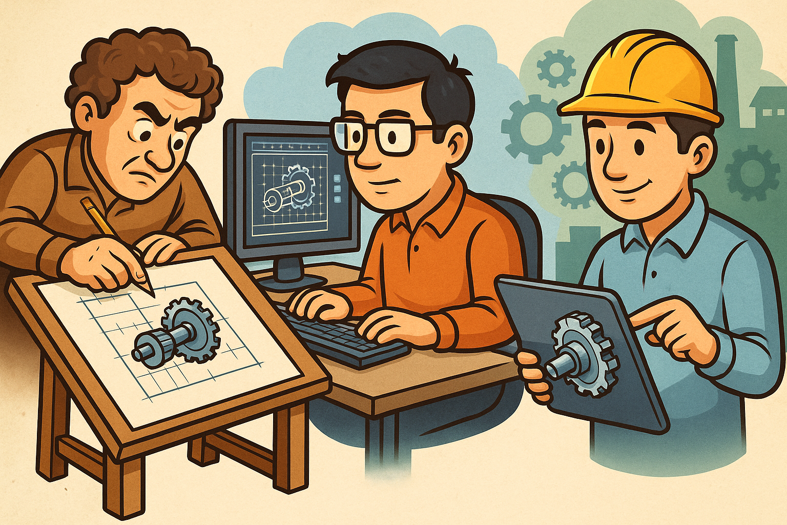 Design Software History: Historical Evolution of Design Software in Mechanical Engineering: From Manual Drafting to Digital Integration and its Impact on Education and Industry