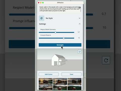 How to Make SketchUp Look Realistic... or Not #sketchup #shorts