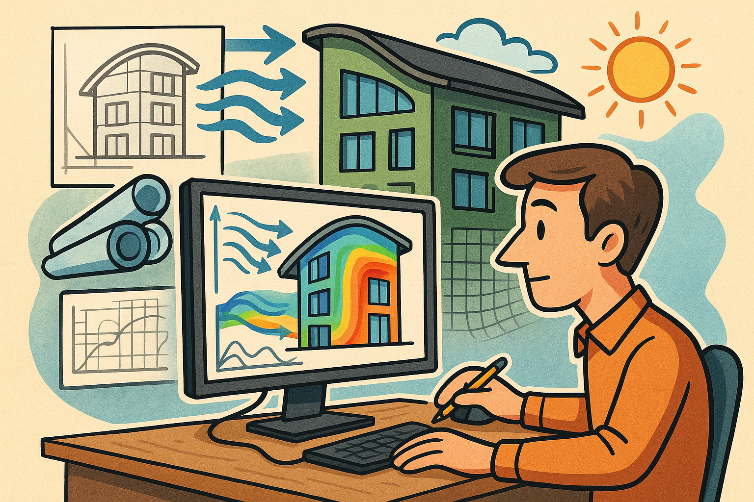 Advancing Architectural Design: The Impact of Multi-Physics Simulation Integration