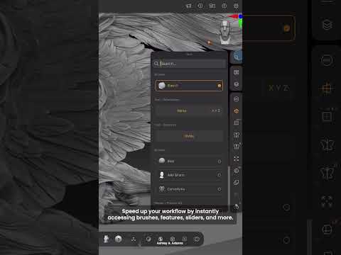 Quicksearch now in ZBrush for iPad