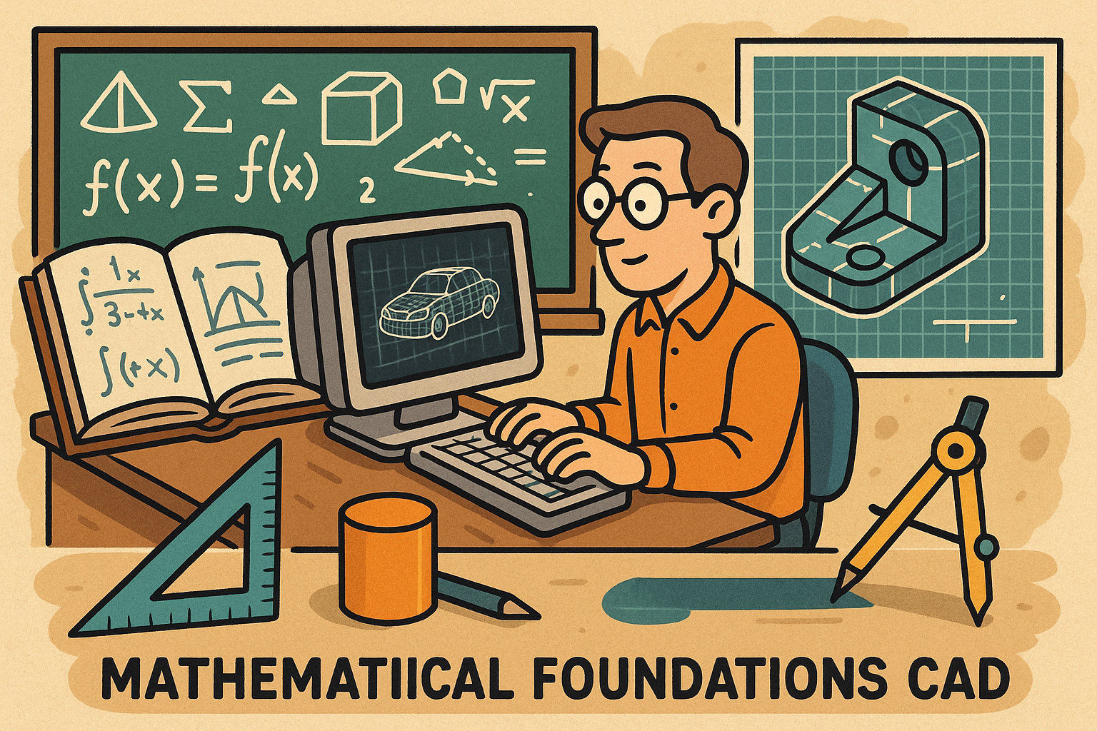 Design Software History: Mathematical Foundations of CAD: Tracing the Evolution and Impact of Mathematical Modeling in Design Software History