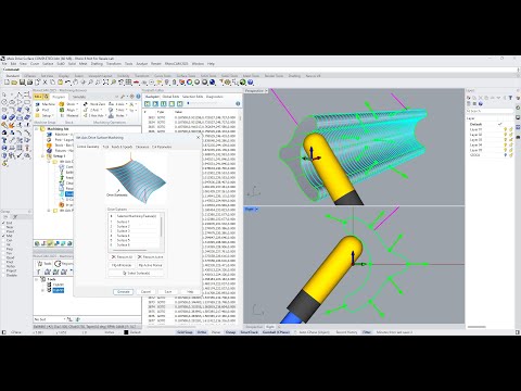 RhinoCAM Continuous 4 Axis Drive Surface Machining