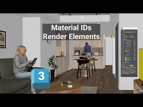 Create Material IDs in 3ds Max | Material IDs Render Elements