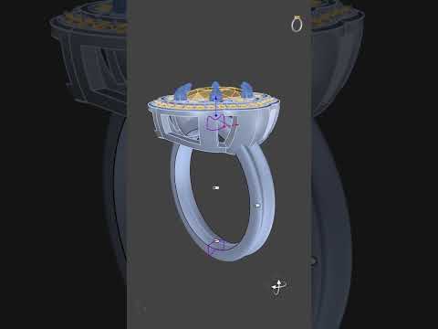 Oval Halo Ring | RhinoArtisan #short