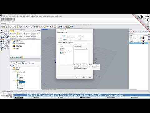 CAMJam #417: Cabinet Machining Automation Knowledge Bases