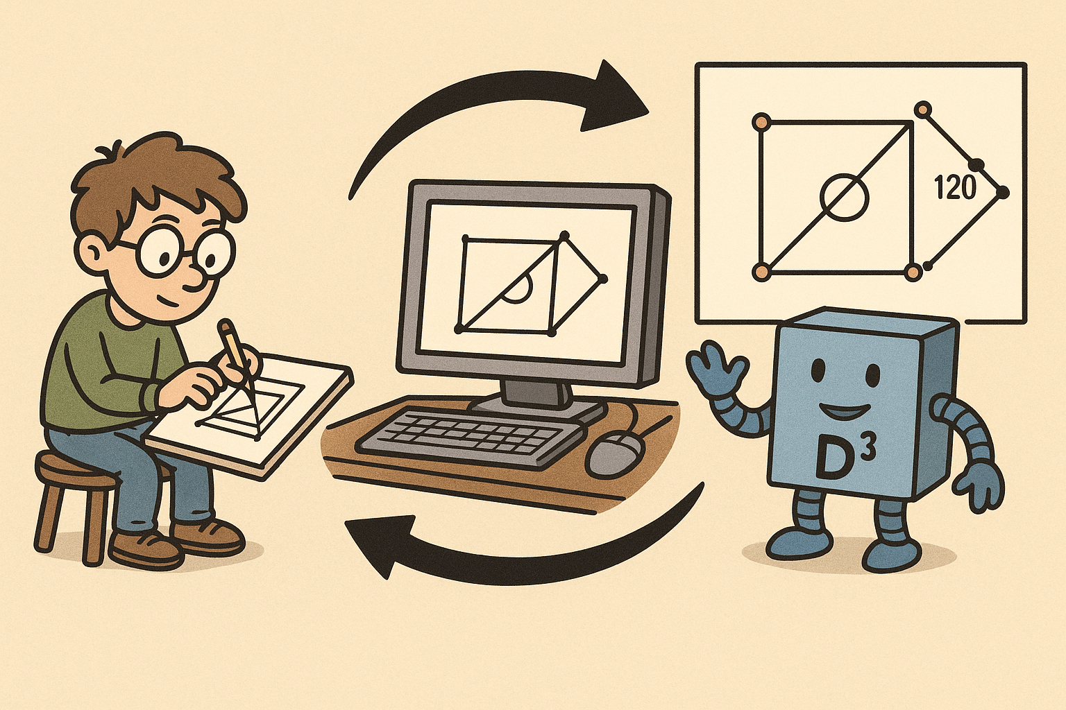 Design Software History: From Sketchpad to D-Cubed: The Evolution and Algorithms of Constraint-Based Sketchers