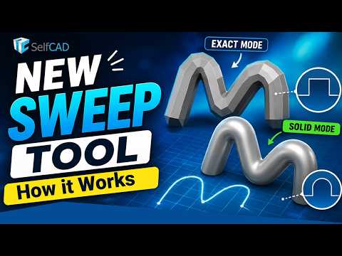 Understanding the New Sweep Tool of SelfCAD