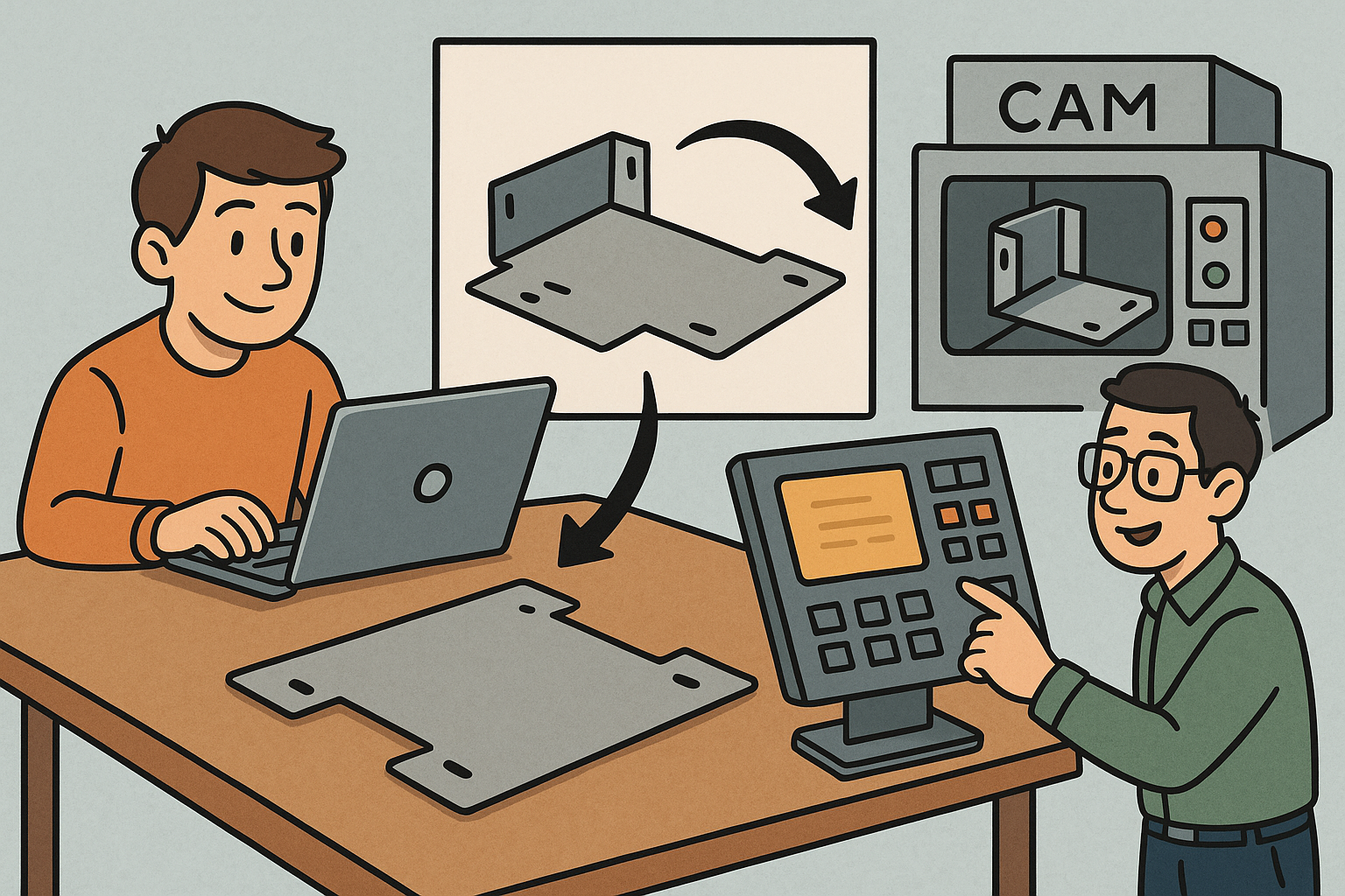 Constraint-Aware Sheet Metal Flattening: Embedding Manufacturing Logic into CAD-to-CAM Workflows