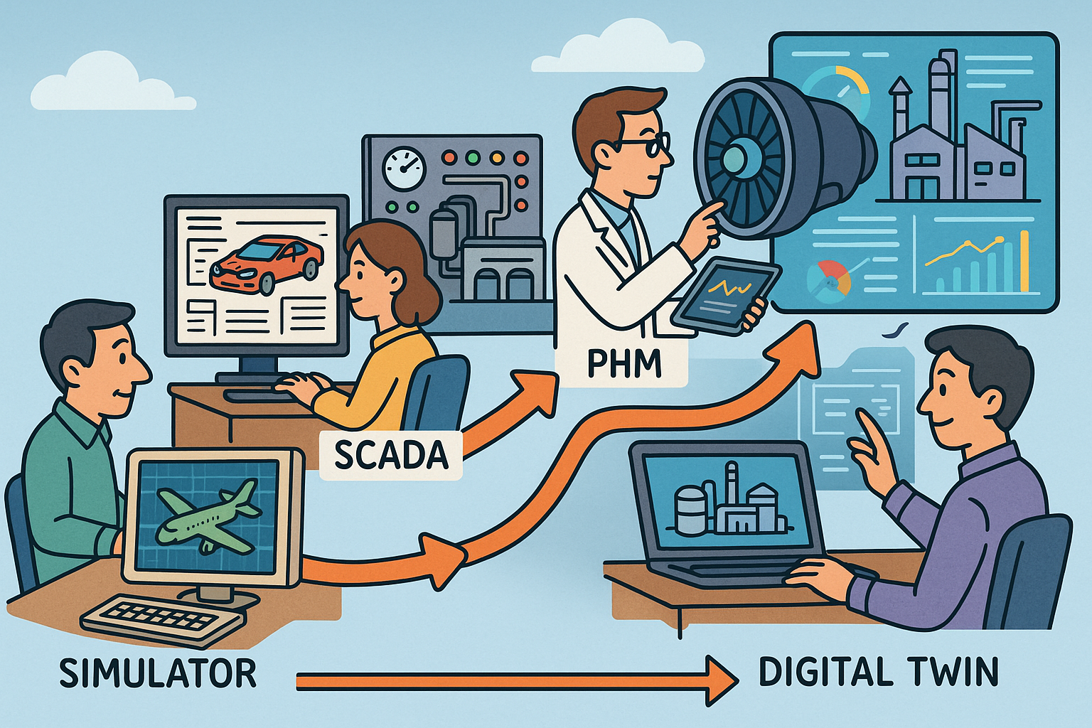 Design Software History: From Simulators to Digital Twins: Software Lineage of PLM, SCADA, PHM, and Modern Twin Architectures