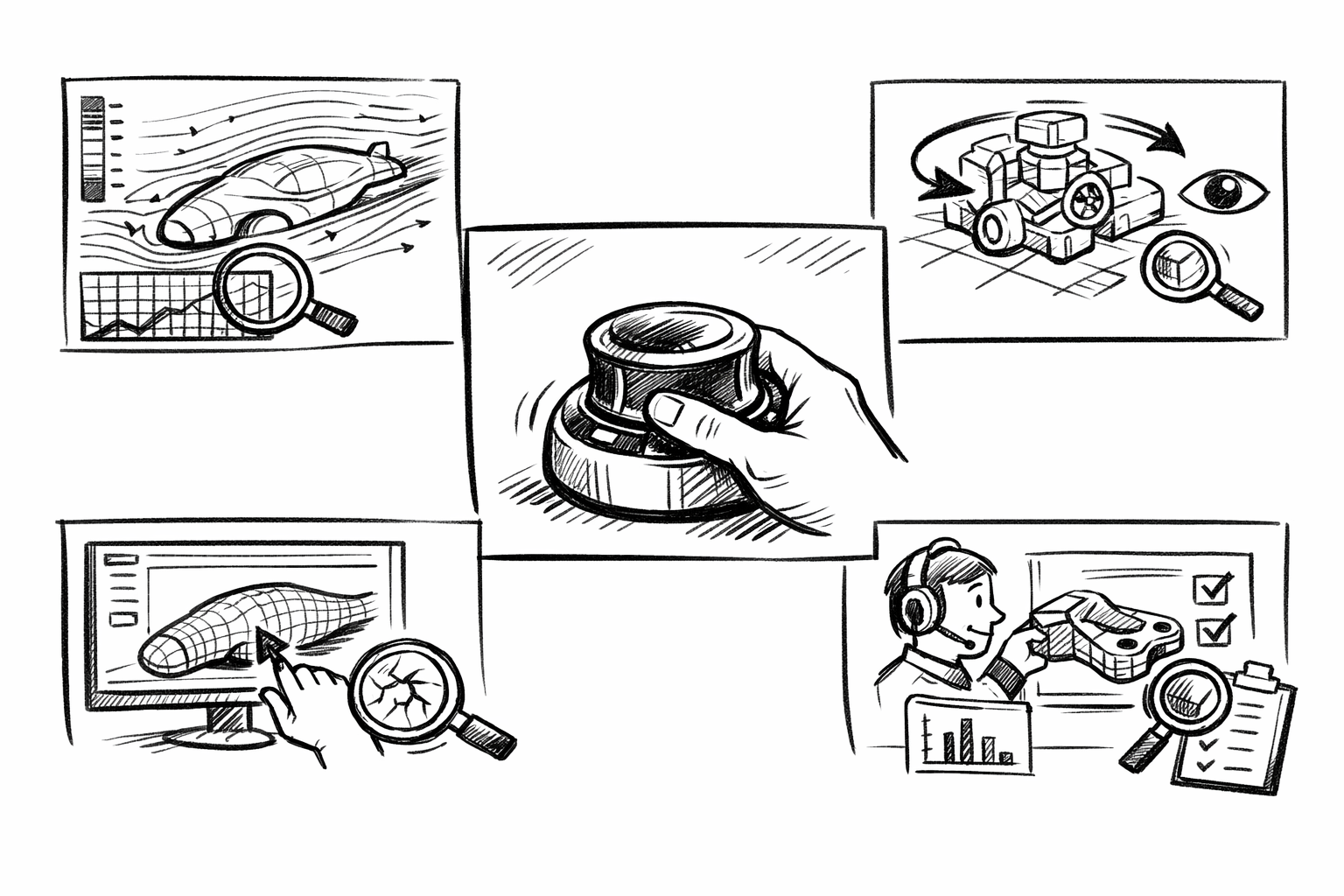 CAE in Flow: 5 SpaceMouse Techniques for Faster Pre- and Post-Processing Navigation, Selection, and QA