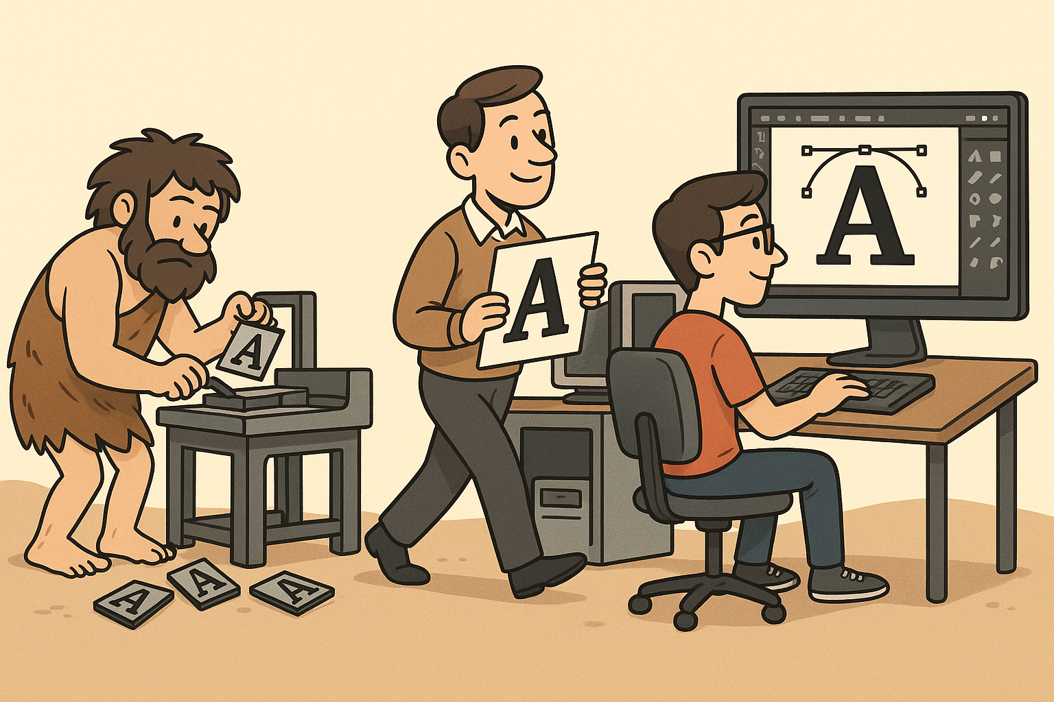 Design Software History: The Evolution of Typography: From Traditional Print to Dynamic Digital Design Software