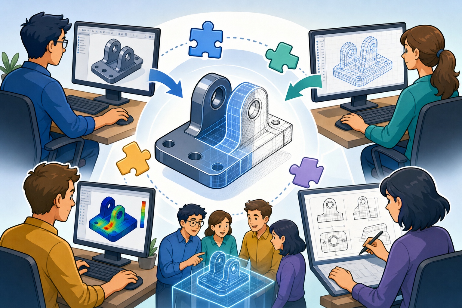 Unified Design Intent in Hybrid CAD Workflows