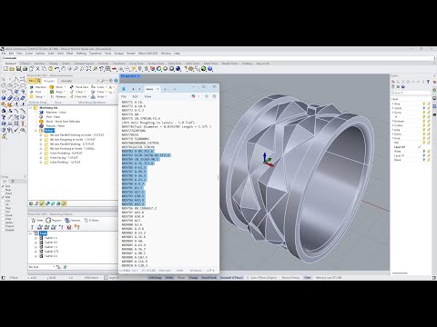 RhinoCAM Continuous 4 Axis Post Processing