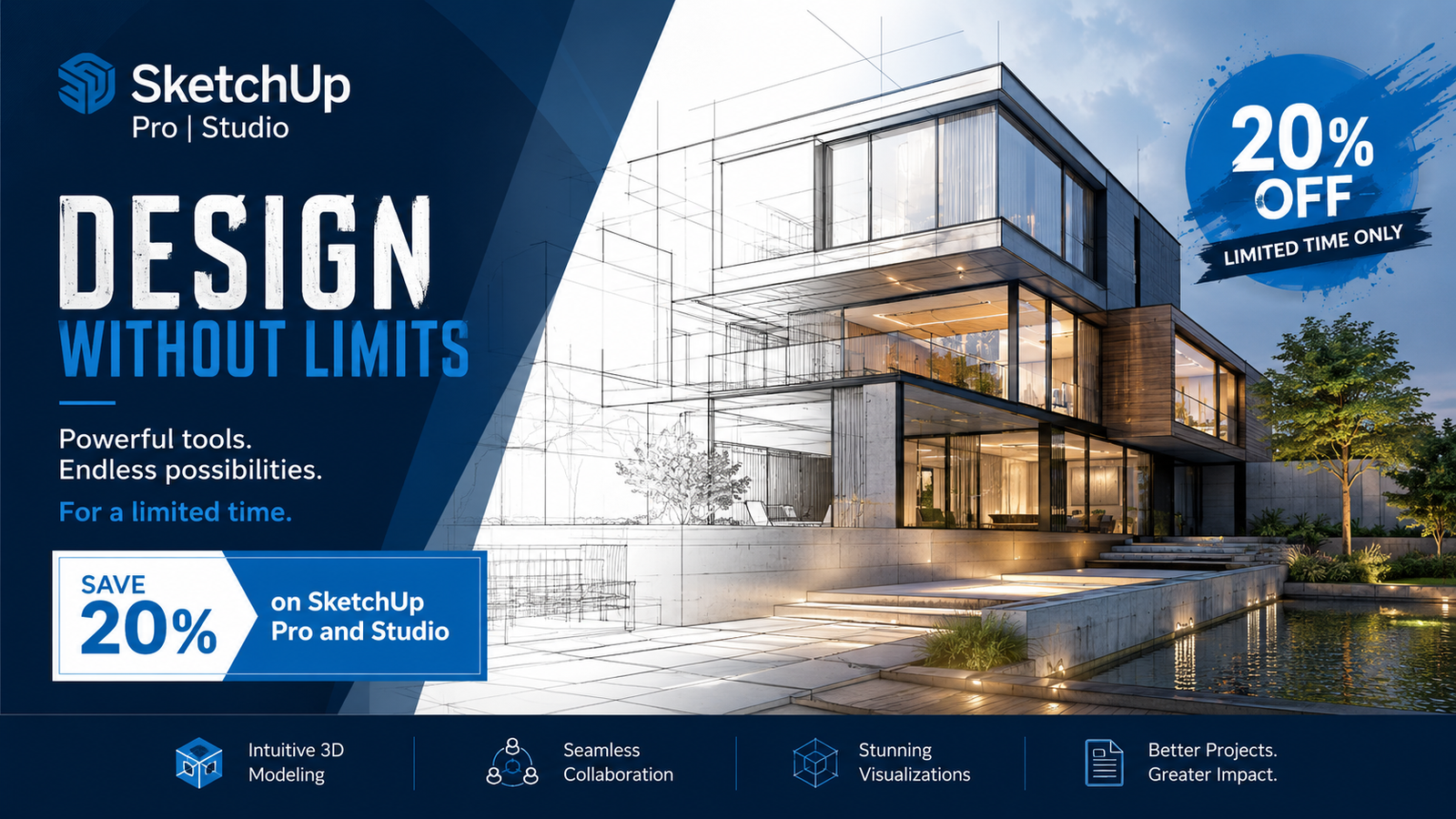 20% Off SketchUp Pro & Studio - Mid-Year Promo