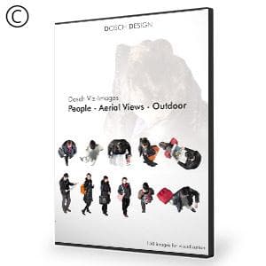 Dosch Design | DOSCH 2D Viz-Images: Bird's Eye People - Outdoor