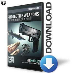 Video Copilot | Video Copilot 3D Model Pack - Projectile Weapons