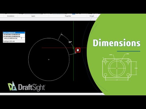 Create Angular Dimension for a Circle With Dimension Text Override Usi