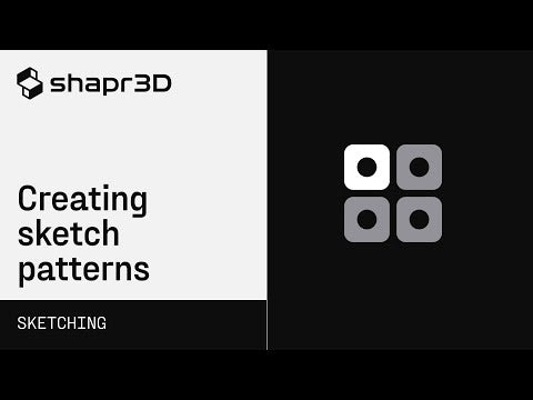 Shapr3D Manual - Creating sketch patterns | Sketching
