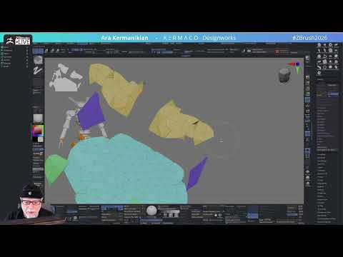 KERMACO POWER TIP - Retopology Brush + ZRemesher.