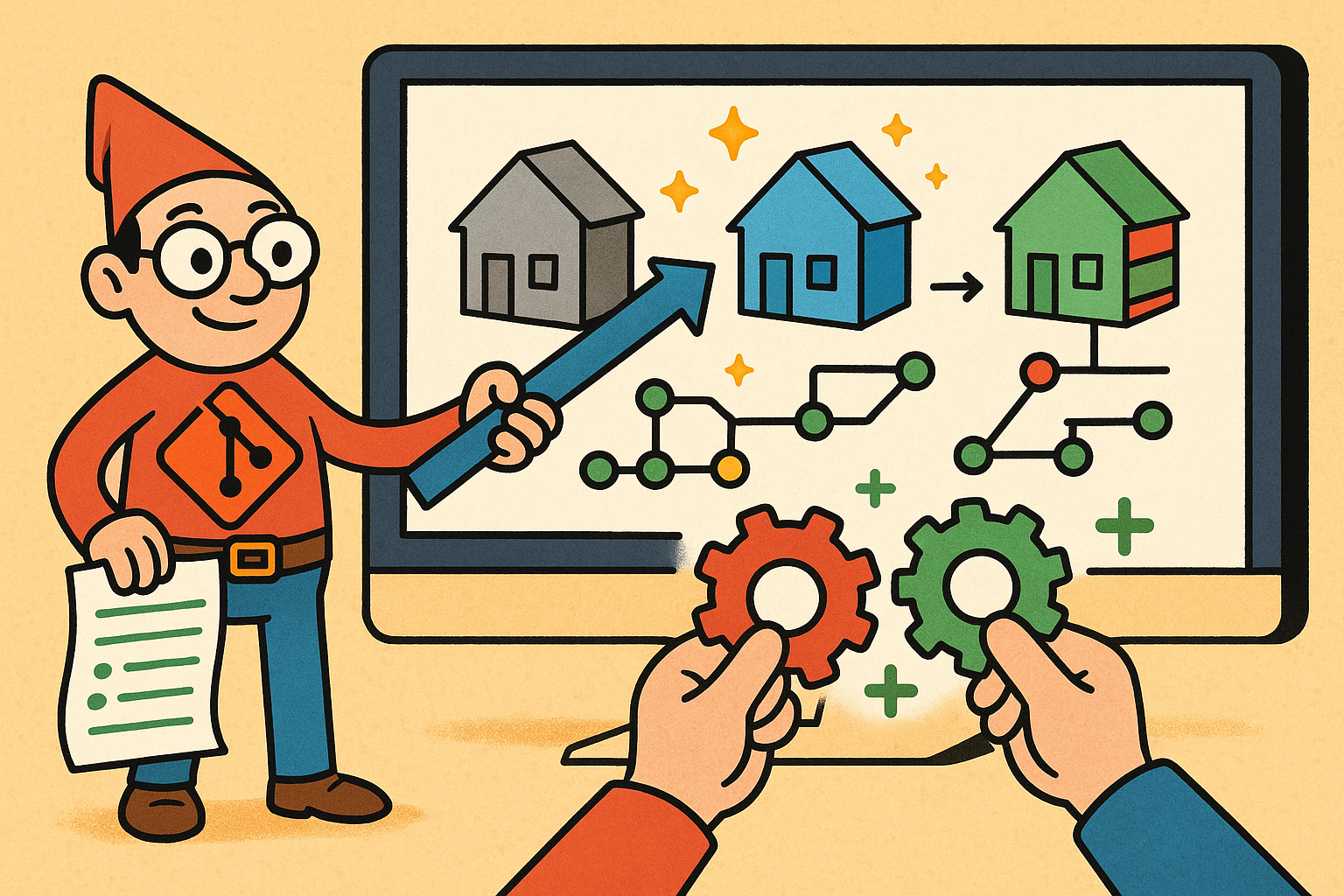 Git-Inspired CAD: Deterministic, Content-Addressed Geometry with Semantic Diffs and Merges