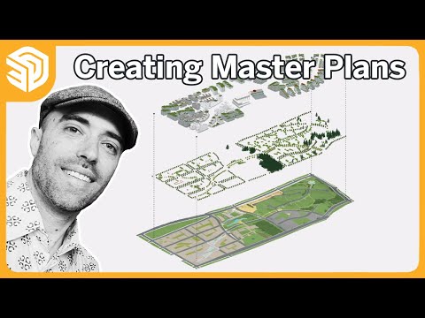 How to Create Master Plan/Site Plan in SketchUp Tutorial