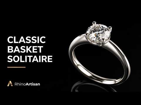 How to Design a Classic Basket Solitaire in Rhino | RhinoArtisan