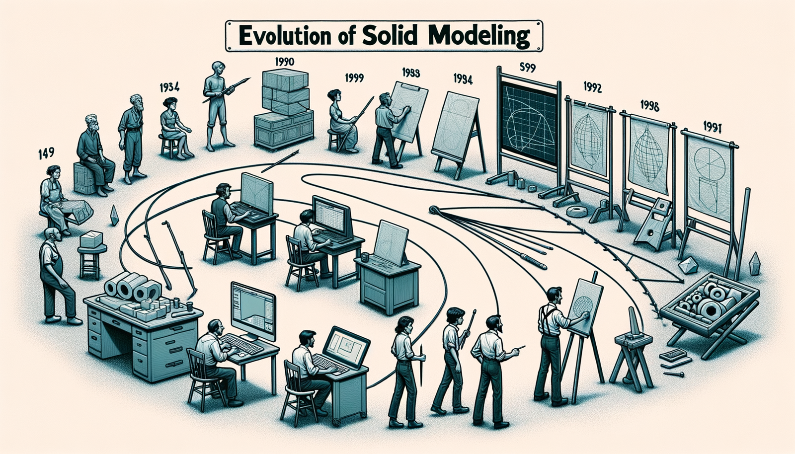 Design Software History: The Evolution of Solid Modeling: Pioneers, Technologies, and Impact on Design Software History