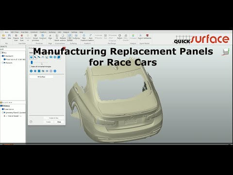 Manufacturing Replacement Panels for Race Cars – Recreate the Curved W