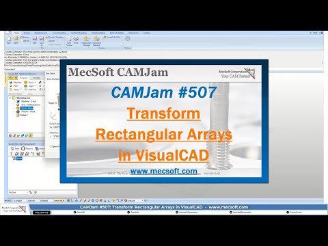 CAMJam #507: Drawing Rectangular Arrays in VisualCAD