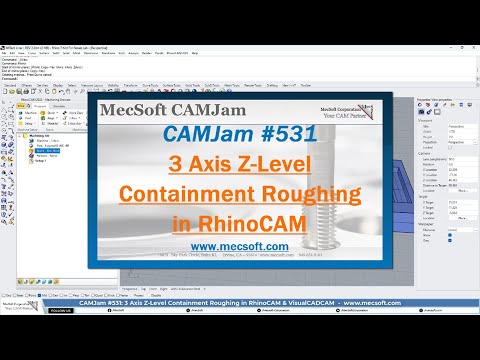 Z-Level Containment Roughing in RhinoCAM